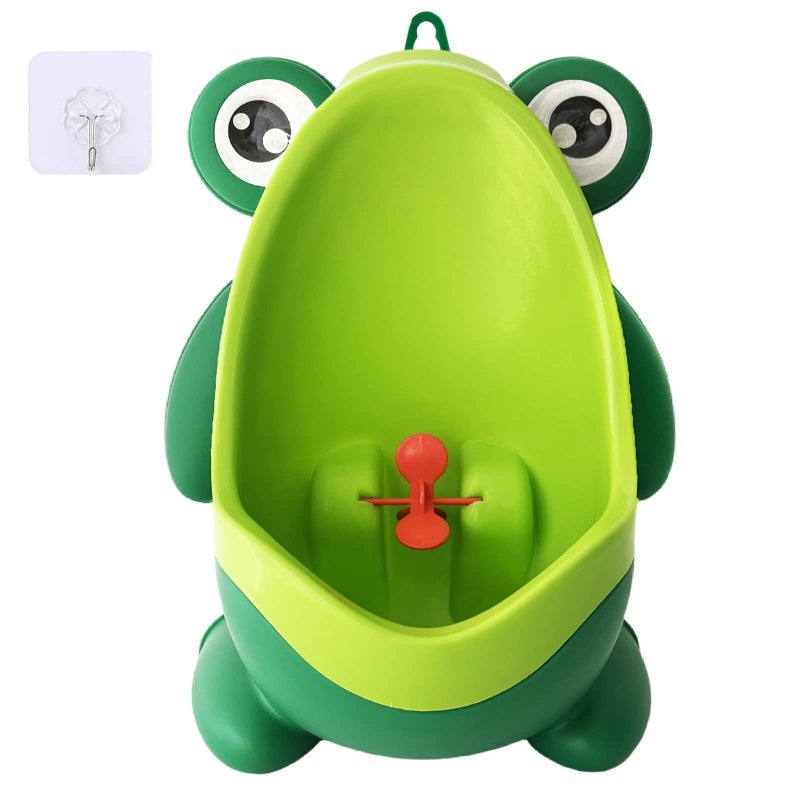 Anyumocz Frog Pee Training,Cute Potty Training Urinal for Boys with Funny Aiming Target,Green Urinals for Toddler Boy - Image 1
